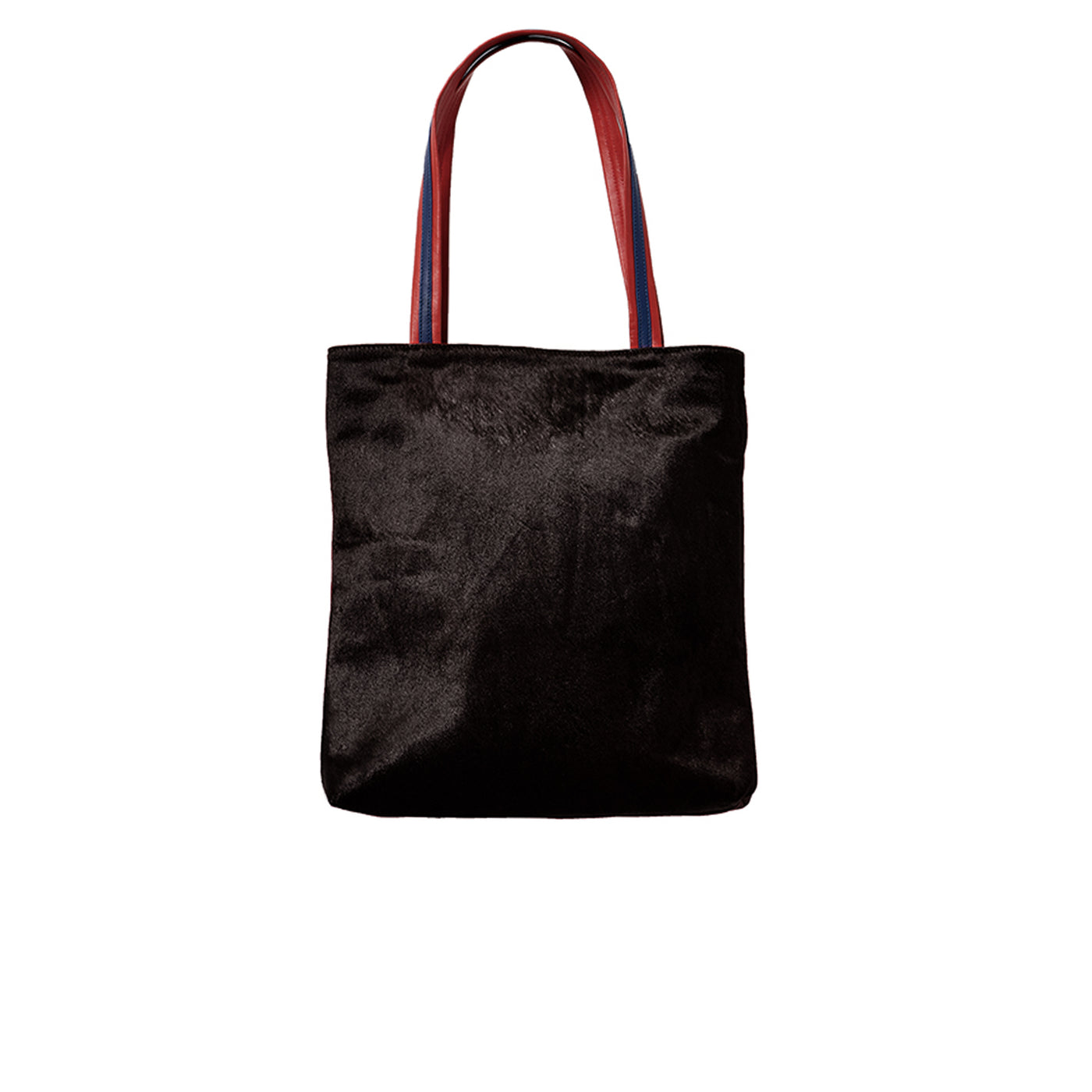 tote bag Black Hairon (red/blue)