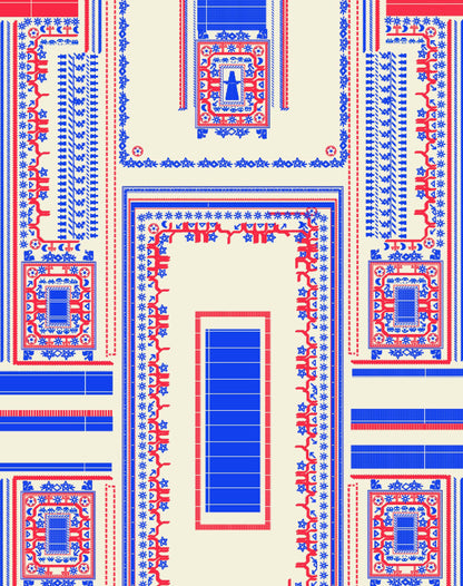 Foulard 98% cotton, 2% lurex broderie