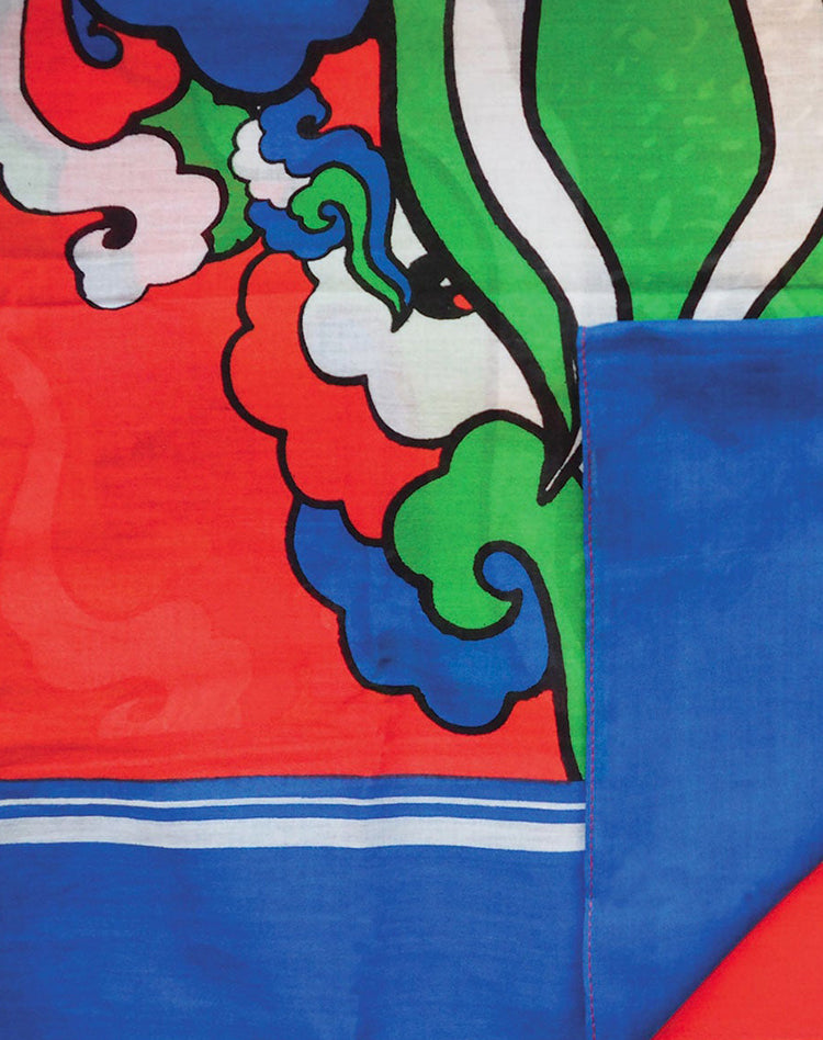 Foulard 100% coton imprimé nuage