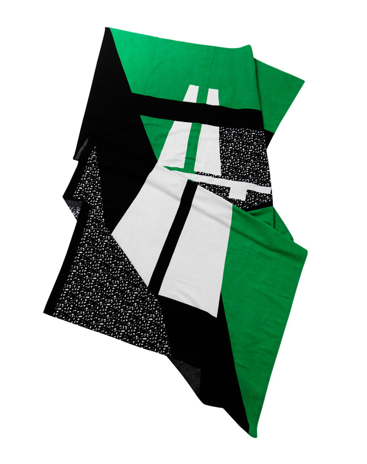 Fouta vert 100% Cotton