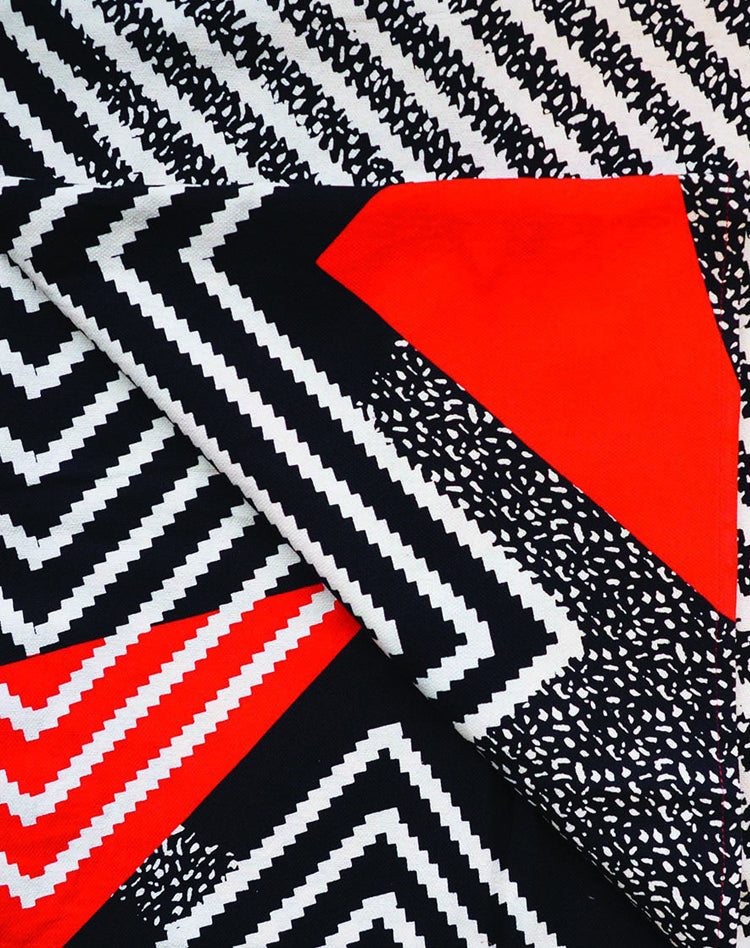 Fouta 100% Cotton rouge bleu noir