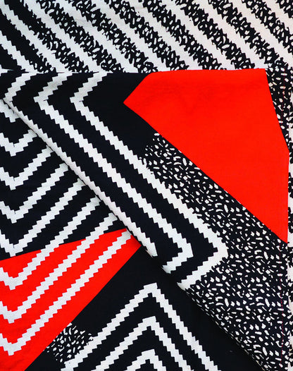 Fouta 100% Cotton rouge bleu noir