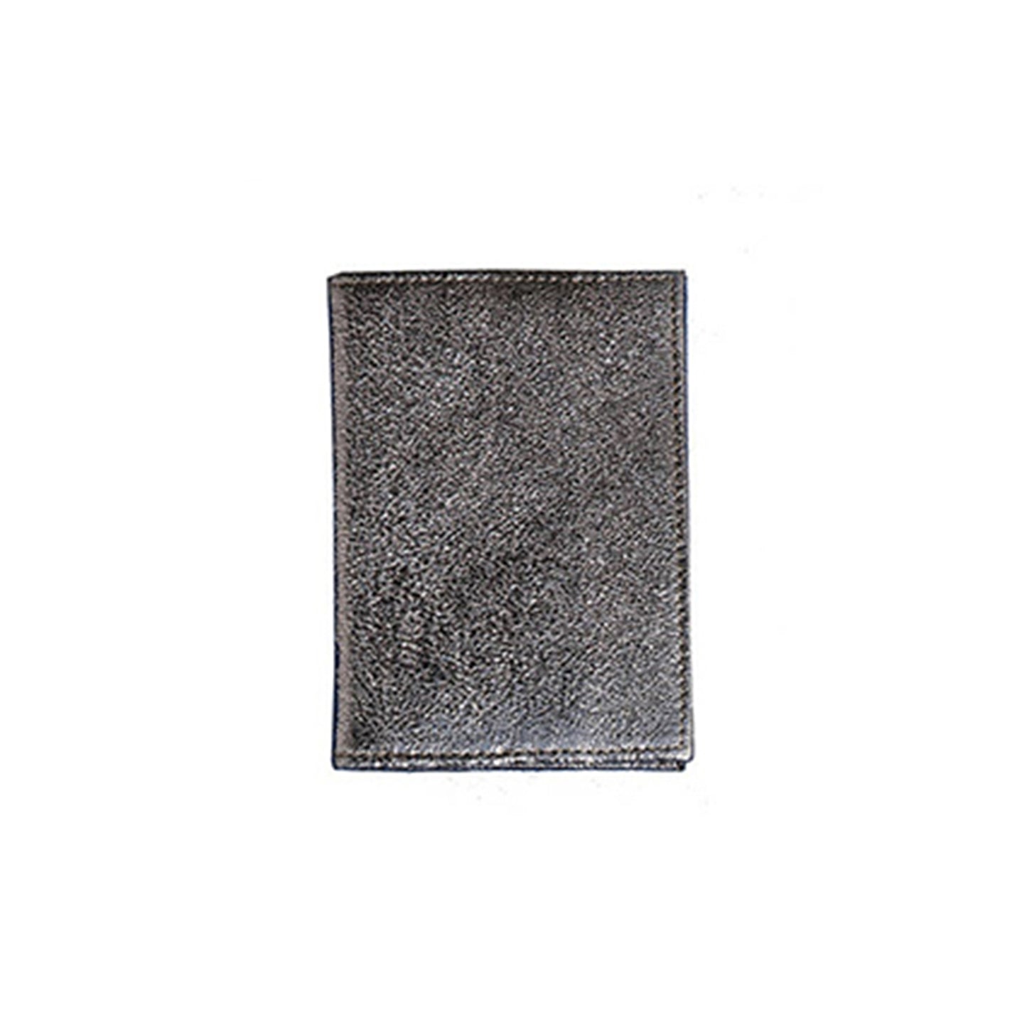 Porte cartes en cuir napa d'agneau métal craquelé