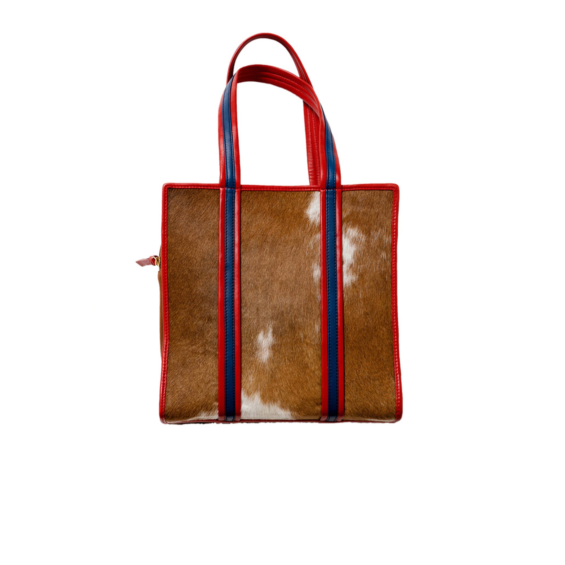 Sac en peau de vachette naturelle motif poney