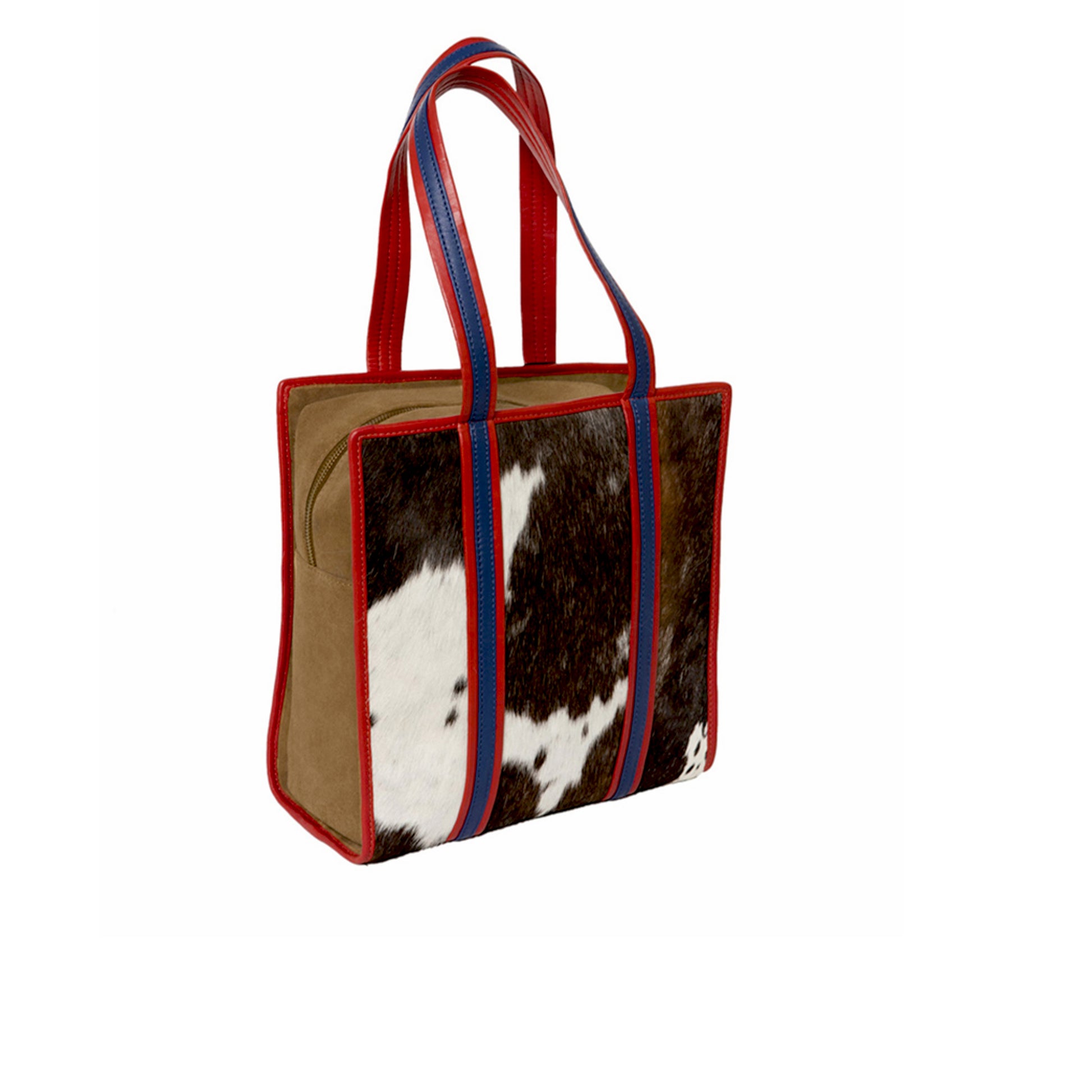 Sac en peau de vachette naturelle motif poney