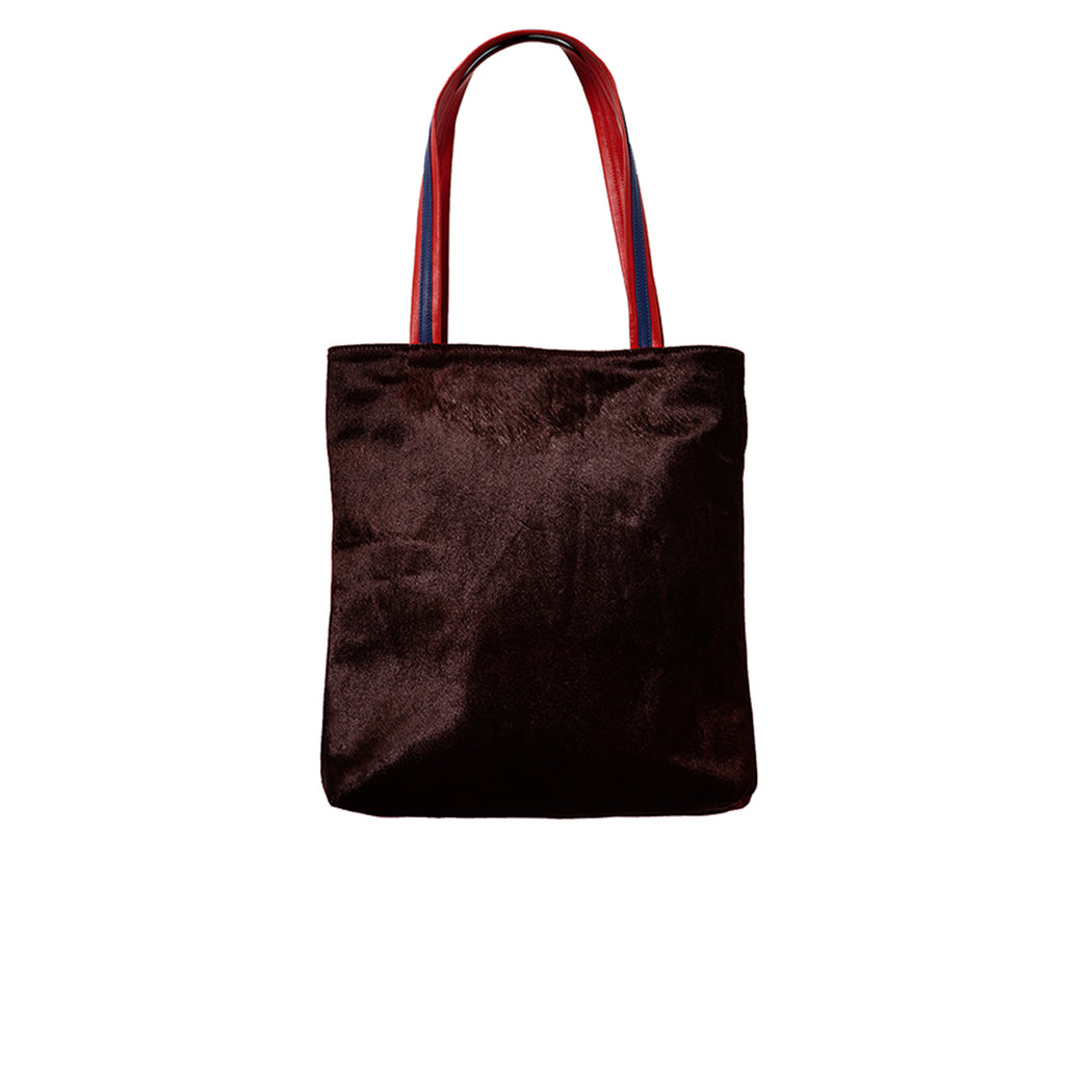 tote bag cuir bordeaux anses en cuir
